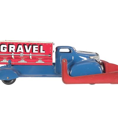 Sale Photo Thumbnail #313: 1940s Marx Sand & Gravel Shovel Dump Truck