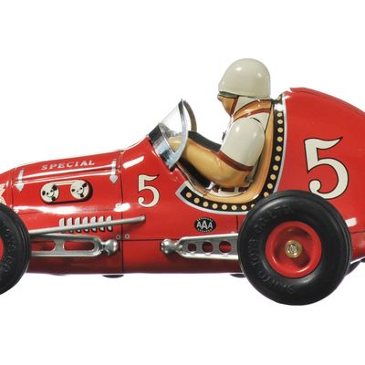 Sale Photo Thumbnail #94: Anniversary Sanyo Red Midget Racer Tin Auto, Japan