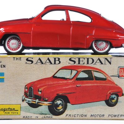 Sale Photo Thumbnail #74: SAAB Tin Auto by Cragstan and Bandai, Japan