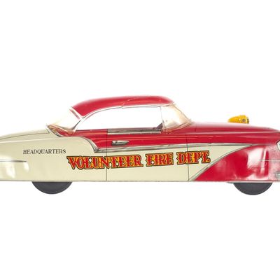 Sale Photo Thumbnail #328: Marx Tin Litho Volunteer Fire Dept. Fire Chief Car