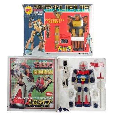 Sale Photo Thumbnail #213: (2) Takatoku Calibur and Govarian Boxed Medium Scale