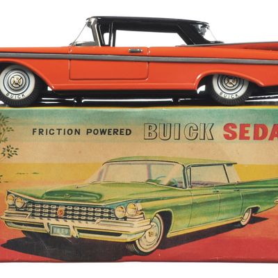 Sale Photo Thumbnail #30: Buick Sedan Friction Toy by Yonezawa Boxed