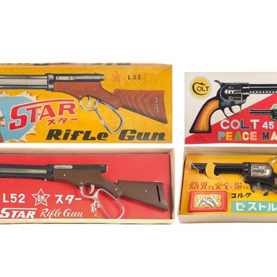 Sale Photo Thumbnail #422: (2) Daito Colt 45 Peace Maker & Star L52 Rifle Gun Boxed