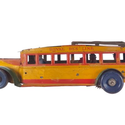Sale Photo Thumbnail #363: Marx Tin Litho Royal Bus Line Windup