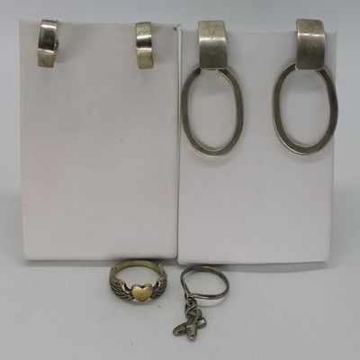 Sale Photo Thumbnail #332: Taxco 925 Pierced Earrings & Rings