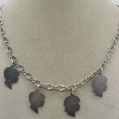Sale Photo Thumbnail #121: Vintage 925 Charm Necklace & 4 Charms