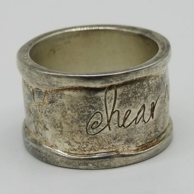 Sale Photo Thumbnail #393: Shawn Killinger Sterling, Wide Band Ring