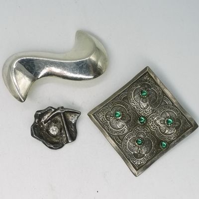 Sale Photo Thumbnail #368: 3 Sterling Brooches