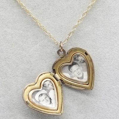 Sale Photo Thumbnail #348: 3 Sterling Heart Shaped Necklaces