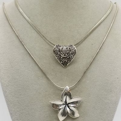Sale Photo Thumbnail #90: James Avery Flower Pendant & More Sterling