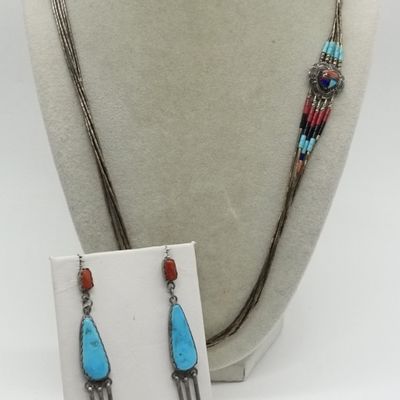 Sale Photo Thumbnail #11: Liquid Sterling Necklace & Earrings