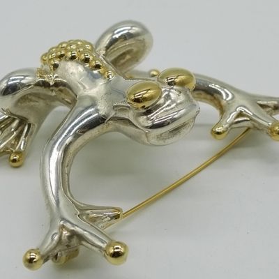 Sale Photo Thumbnail #300: Sterling Frog Brooch