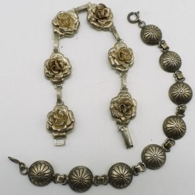 Sale Photo Thumbnail #284: Danecraft 925 Rose Bracelet & More