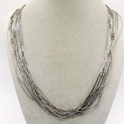 Sale Photo Thumbnail #147: Liquid Sterling Multi-Strand Necklace