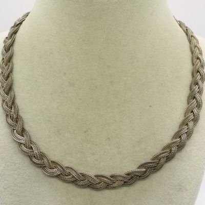 Sale Photo Thumbnail #114: Vintage Sterling Braided Necklace