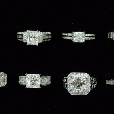 Sale Photo Thumbnail #319: Seven Sterling Bridal Style Rings