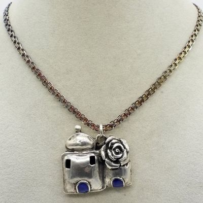 Sale Photo Thumbnail #294: Vintage Puffed Sterling Necklace