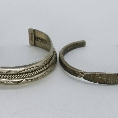 Sale Photo Thumbnail #124: Taxco 925 ID Cuff Bracelet & Other