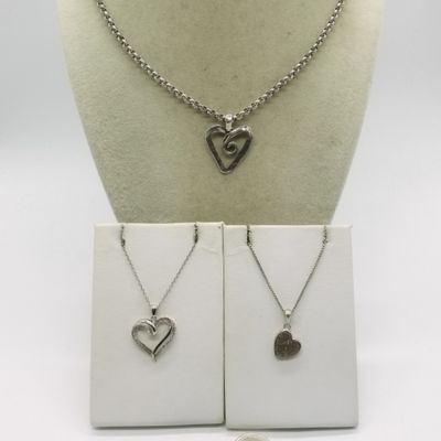 Sale Photo Thumbnail #102: Sterling Hearts, Necklaces, Pendants, Ring