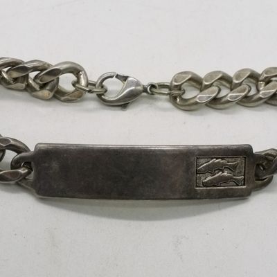 Sale Photo Thumbnail #123: Unengraved 925 ID Bracelet