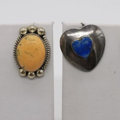 Sale Photo Thumbnail #8: Vintage Sterling Taxco Pierced Earrings, 2 Pair