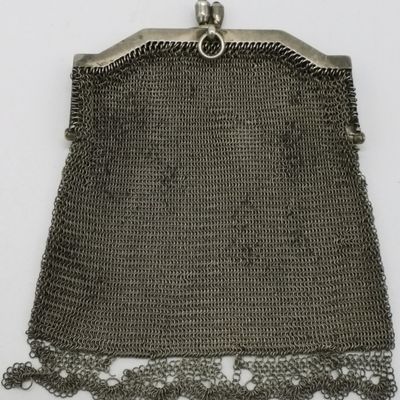 Sale Photo Thumbnail #170: Sterling Silver Chainmail Coin Purse