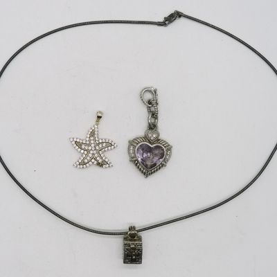Sale Photo Thumbnail #351: Sterling Pendants and Chain
