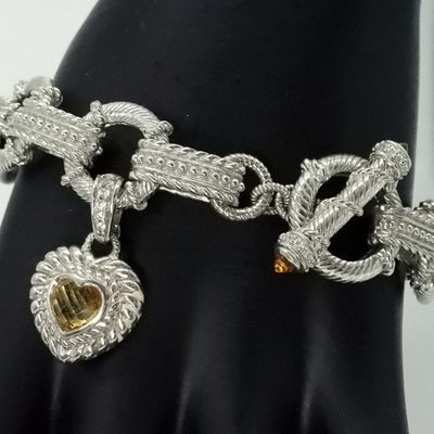 Sale Photo Thumbnail #261: Judith Ripka Sterling Silver CZ Bracelet