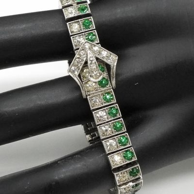 Sale Photo Thumbnail #168: Diamonbar Sterling Rhinestone Bracelet
