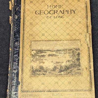 Sale Photo Thumbnail #1136: Vintage Home Geography Hardcover C.C. Long