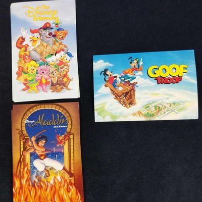 Disney Afternoon Goof Troop Aladdin Postcards