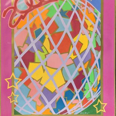 Sale Photo Thumbnail #1135: Signed Disney Epcot 2000 Flower Garden Show Poster A