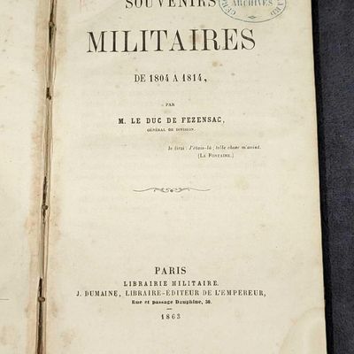 1863 Souvenirs Militaires De 1804 A 1814 Hardcover