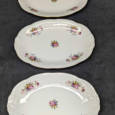 3 Royal Kent And Royal Vienna Serving Platters