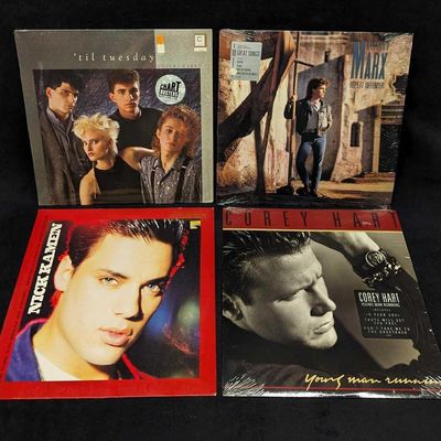 4 Corey Hart Nick Kamen Till Tuesday Richard Marx LP Records
