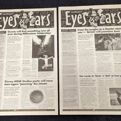 Two Disney Eyes & Ears Cast Member Newsletter Tarzan