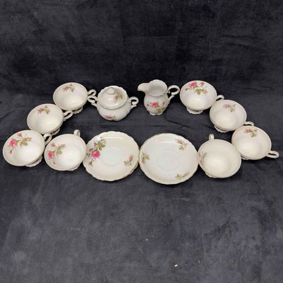 Royal Sealy China Tea Coffee Set Cups Plates Set of 17 Seventeen