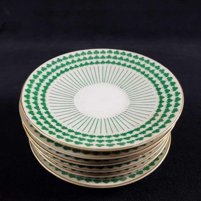 6Mid Century Neiman Marcus 3Leaf Clover Saucer Plates