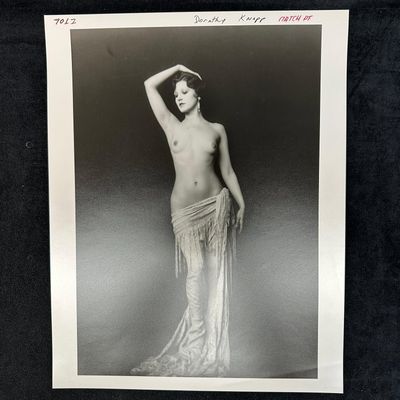 Vintage Analog Photograph Dorothy Knapp Nude Portrait