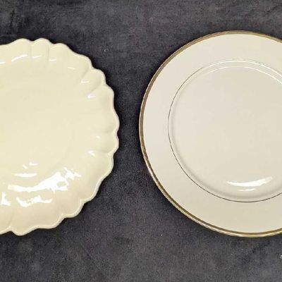 2 Pottery And China 12" Serving Trays