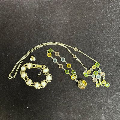 Costume Jewelry Set Necklace Bracelet Earrings R67