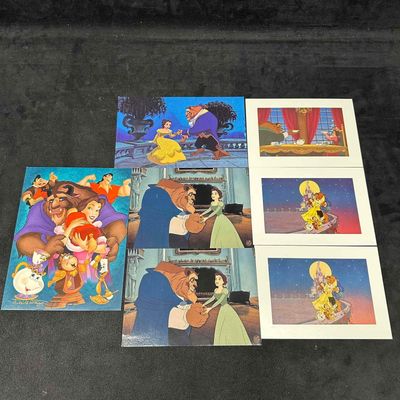 Disney Beauty and The Beast Postcards Animation Art Memorabilia