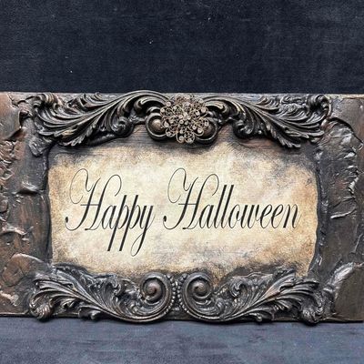 Michelle Butler Designs Happy Halloween Plaque Sign Decor