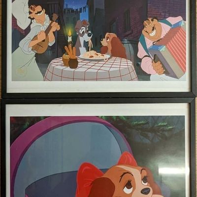 Sale Photo Thumbnail #1081: 2 Disney Store Exclusive Lady & The Tramp Prints