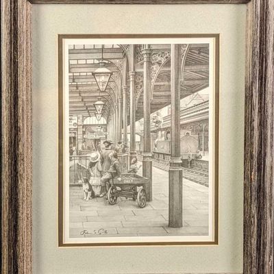 Carnforth Station By John S Gibb Framed Signed Print