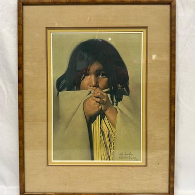 Sale Photo Thumbnail #1005: Donald V. Crowley Limited Lithograph Security Blanket Signed and Numbered Framed