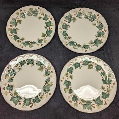 4 Retired Nikko Greenwood Dinner Plates C