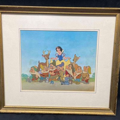 Framed Vintage Disney Classics Snow White Litho Print