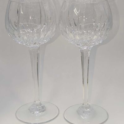 2 8" Artic Lights Wine Glasses B