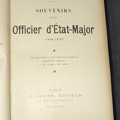 Souvenirs D'un Officier d'État-Major Hardcover